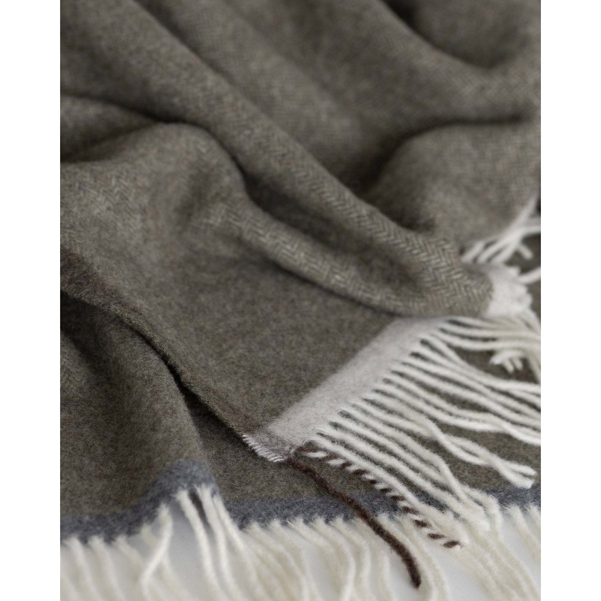 Merino/Kaschmir Decke Mailand Verde Orlo