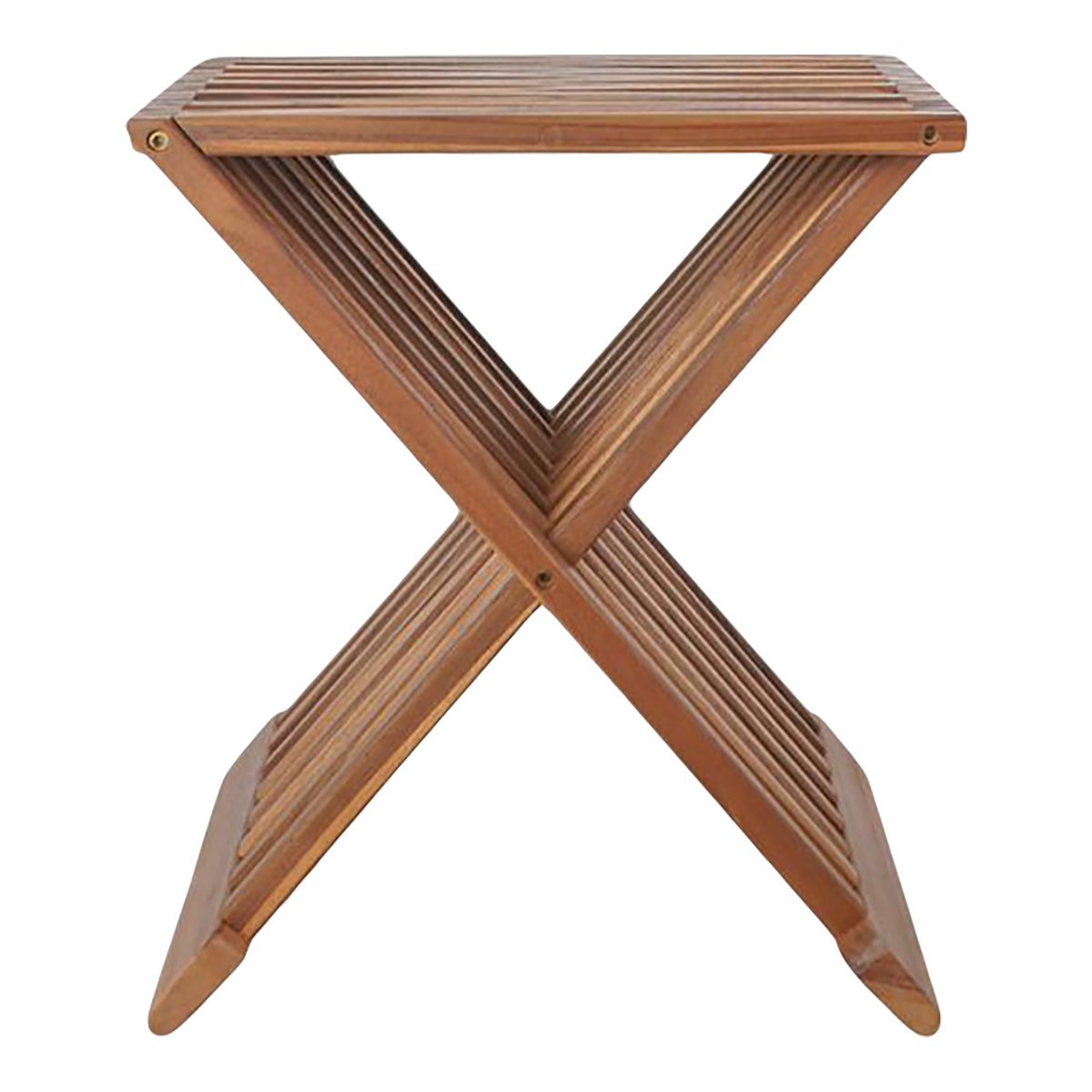 Erto Hocker – Natur, Teak, 40 x 35 x 45 cm