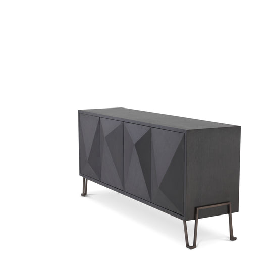 Eichholtz Kommode Highland charcoal brown oak veneer