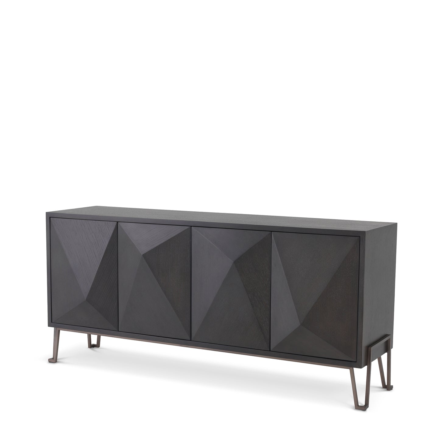 Eichholtz Kommode Highland charcoal brown oak veneer