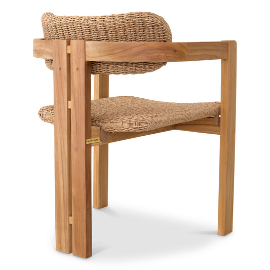Eichholtz Outdoor Esszimmerstuhl Donato natural teak