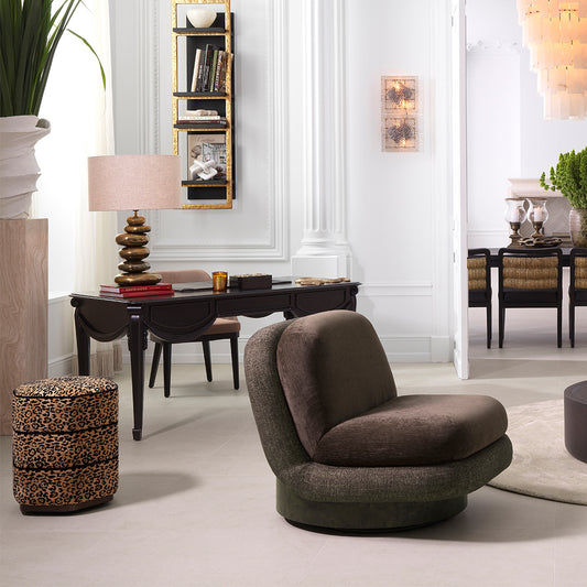 Eichholtz Swivel Loungechair Galiano bayard brown