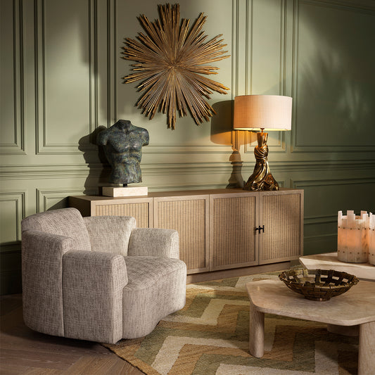 Eichholtz Loungesessel Swivel Marbella beige
