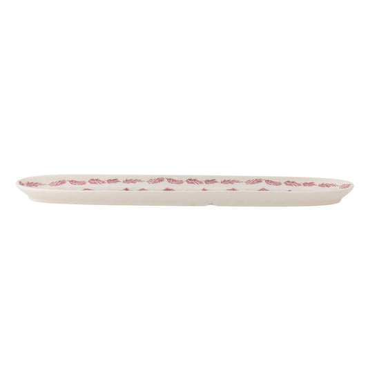 Bloomingville Wonderland Servierplatte, Rose, Steingut