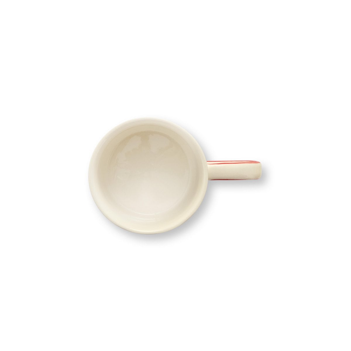 Mug with Ear Stripes Red 350ml