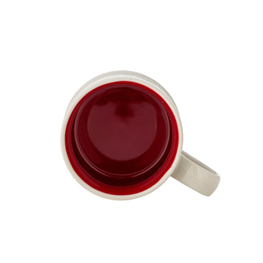 Bloomingville Kenai Tasse, Rot, Steingut