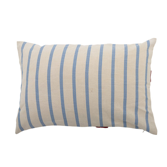 Bloomingville Bowie Kissen, Blau, Baumwolle OEKO-TEX®