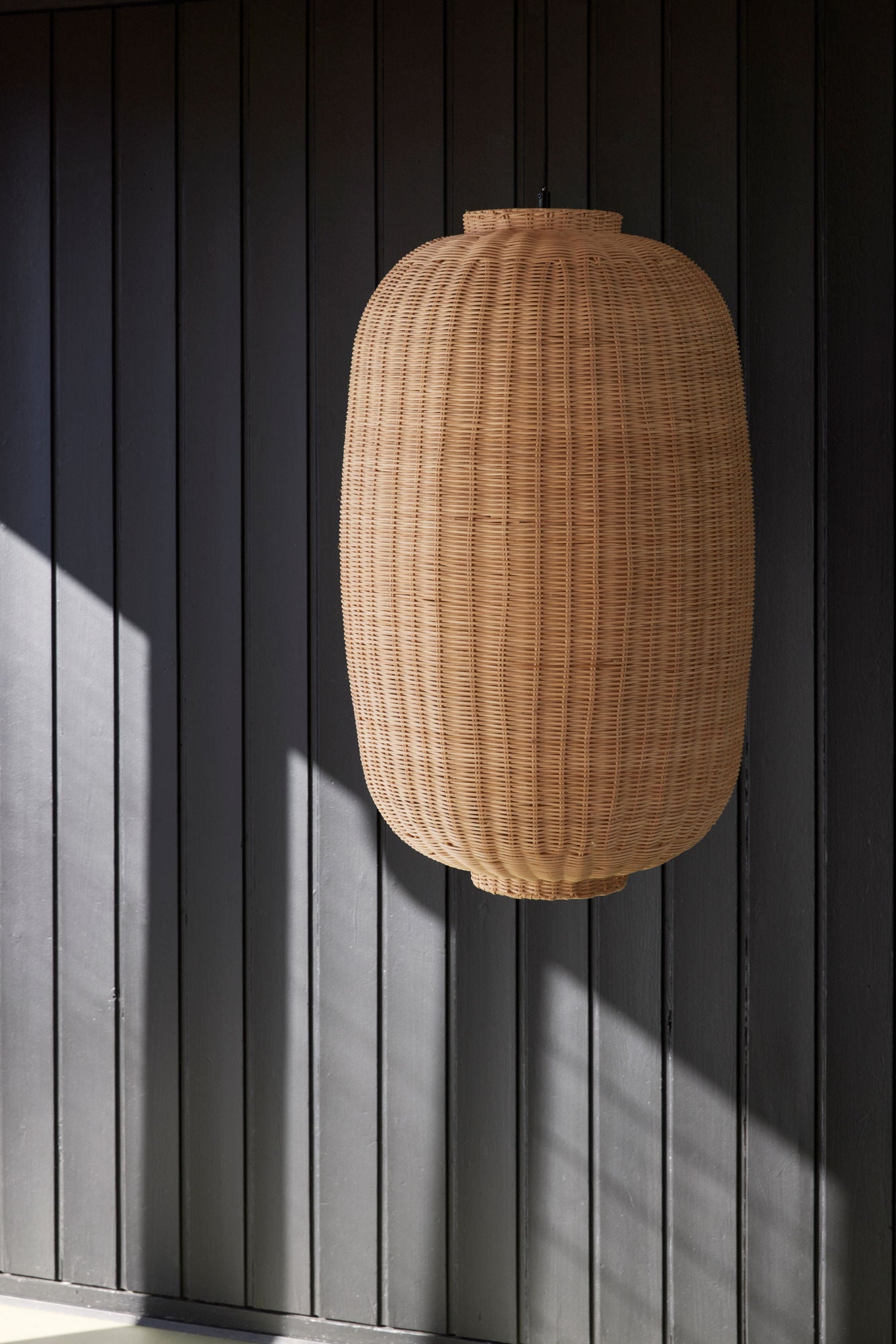 Hübsch Chand Hängelampe Oval Naturfarben