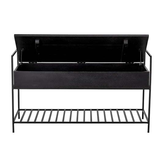 Bloomingville Abelone Bank, Schwarz, FSC 100%® Mango