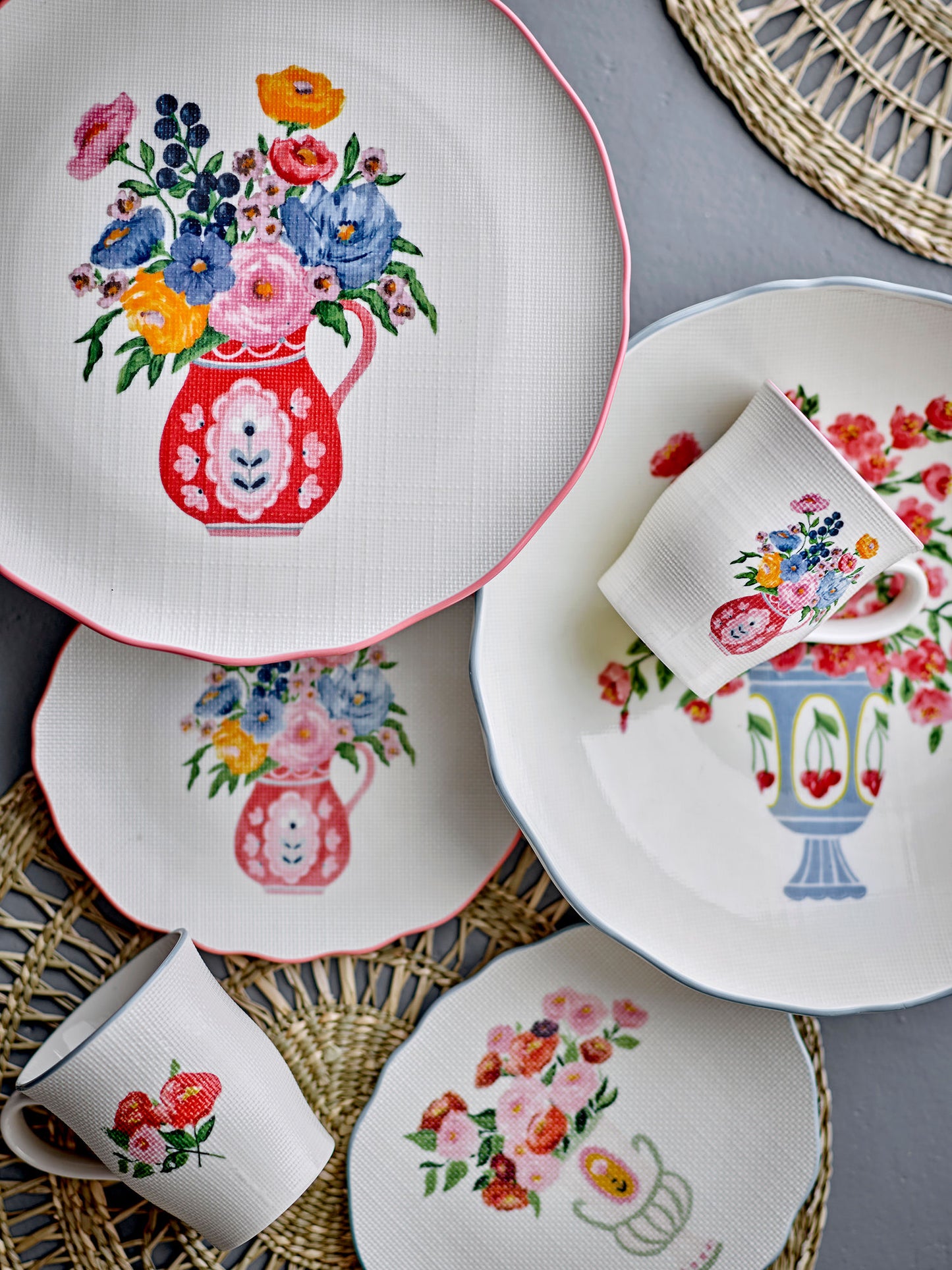 Bloomingville Dorothy Becher, Bunt, Steingut