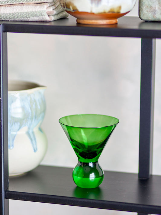Bloomingville Corliss Cocktailglas, Grün, Glas
