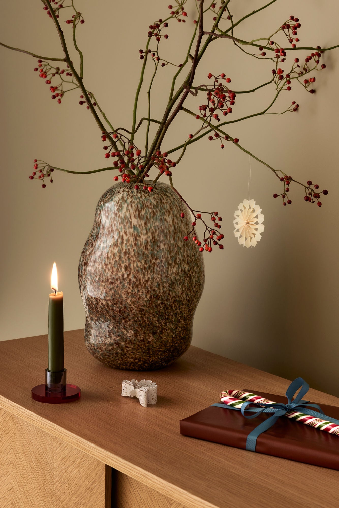 Hübsch Miro Vase Braun