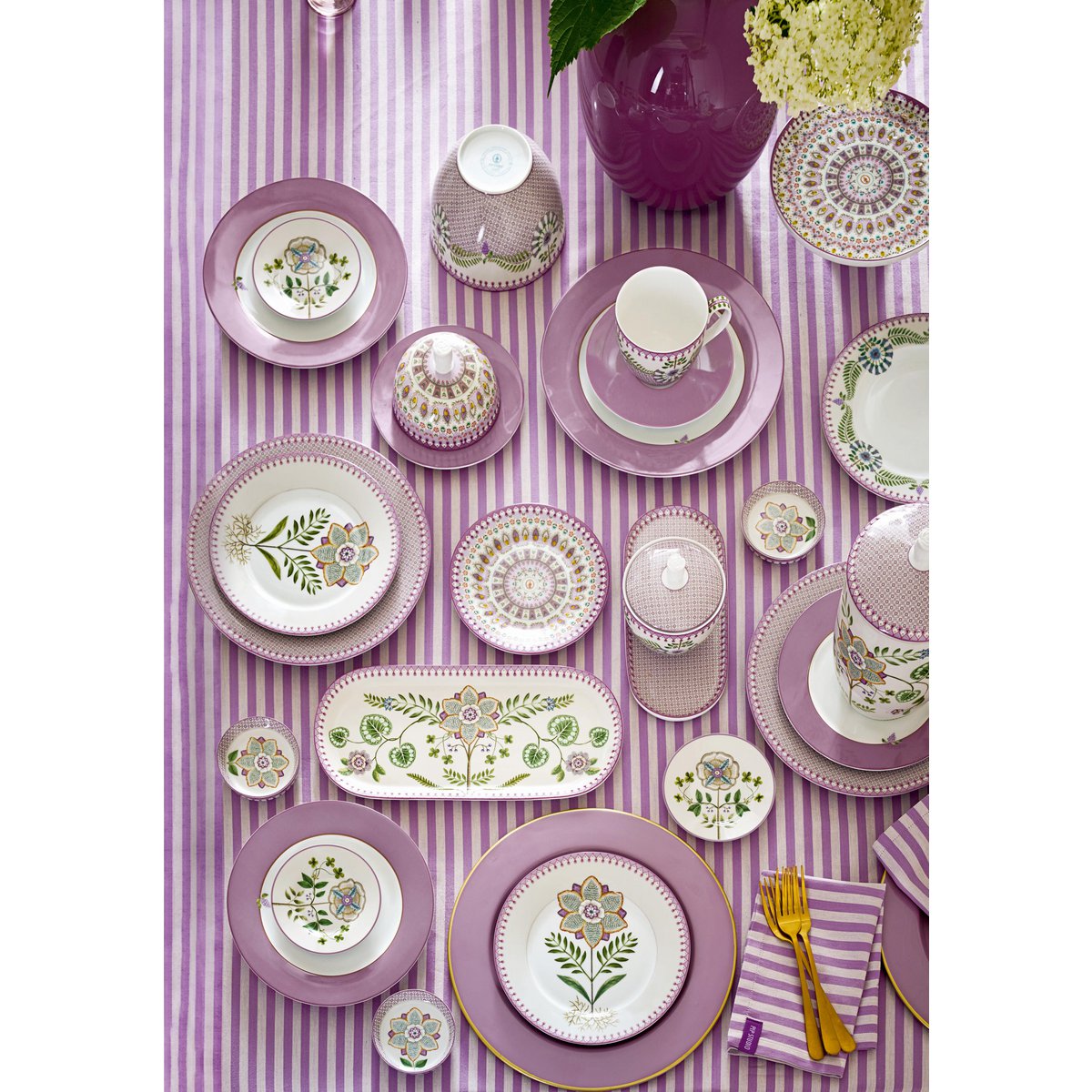 Pip Studio Royal Etagere 3 stöckig Lily&Lotus Lilac