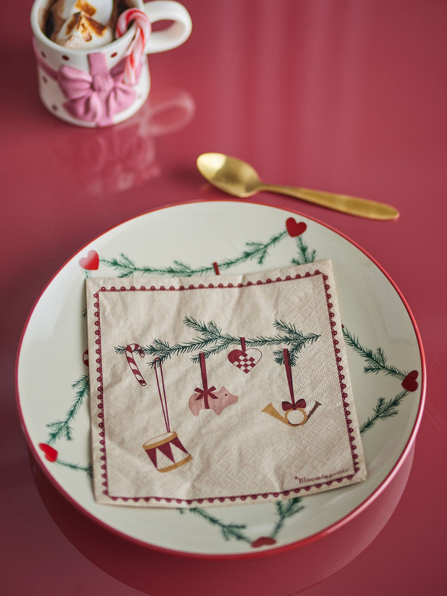Bloomingville Yule Serviette, Natur, FSC®Recycled, Paper