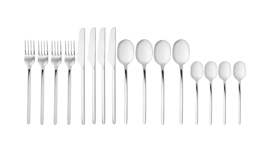 BOLIA Carved Besteckset 16er Pack, Designed by Yonoh Creative Studio