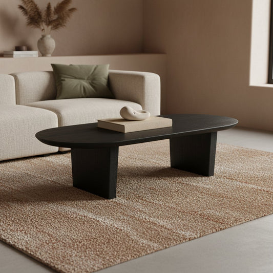 Bullnose Couchtisch schwarz