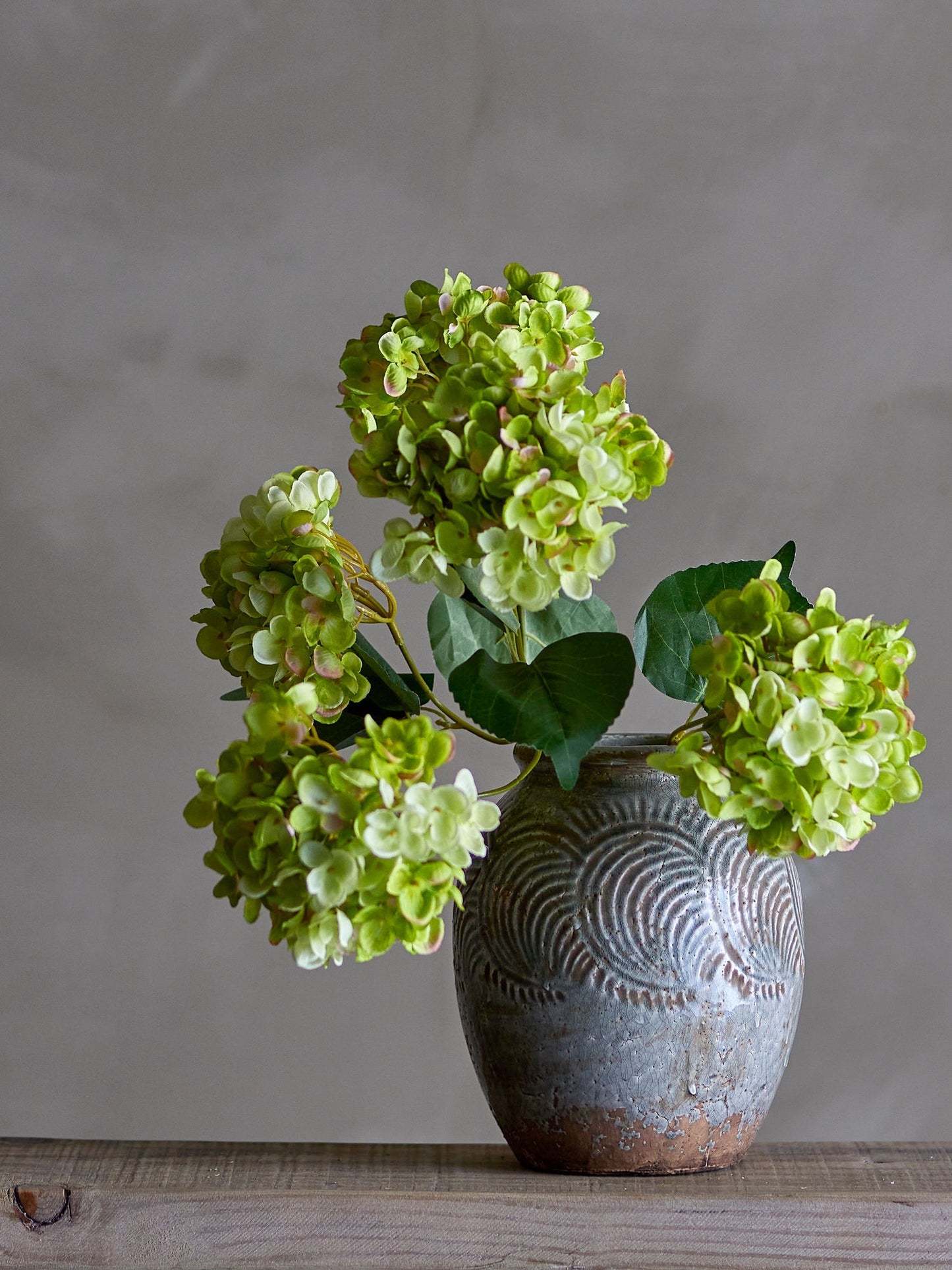 Bloomingville Hydrangea Stiel, Weiß, Künstliche Blumen