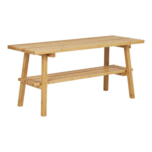 Holzbank aus Bambus, natur