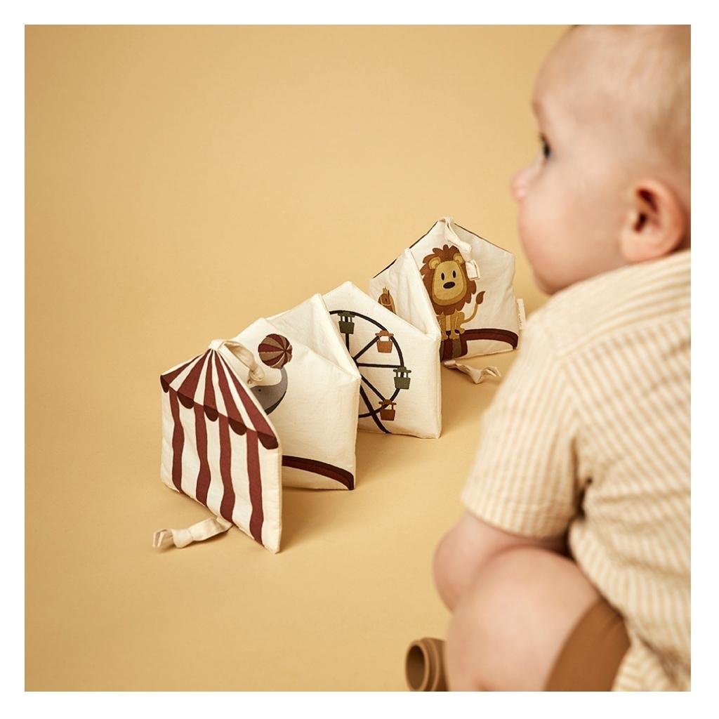 Kit-Stoffbuch-Creme - Zirkus
