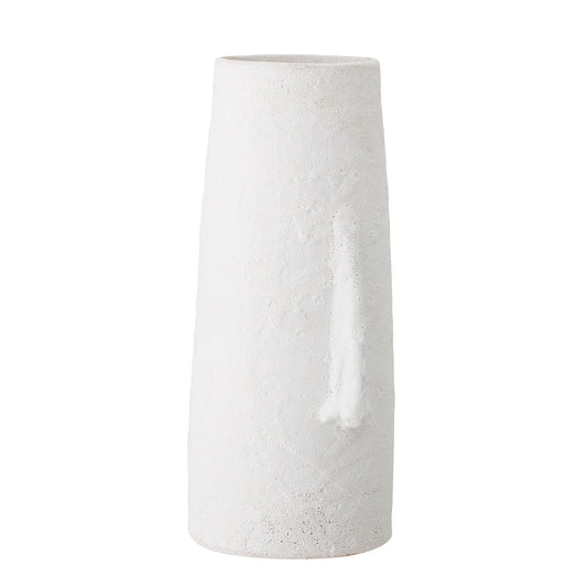Bloomingville Berican Deko-Vase, Weiß, Terrakotta