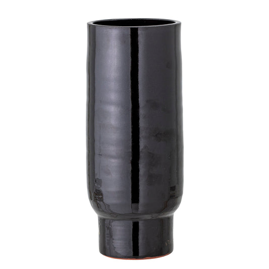 Bloomingville Vefa Vase, Schwarz, Terrakotta