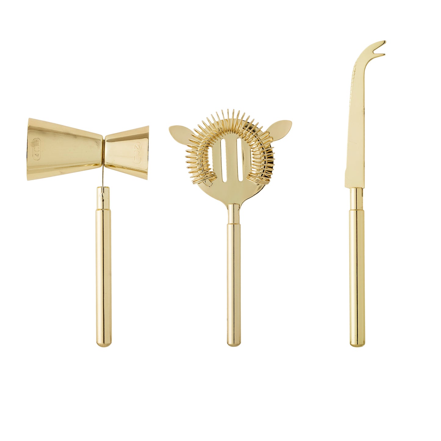 Bloomingville Cocktail Bar-Set, Gold, Edelstahl