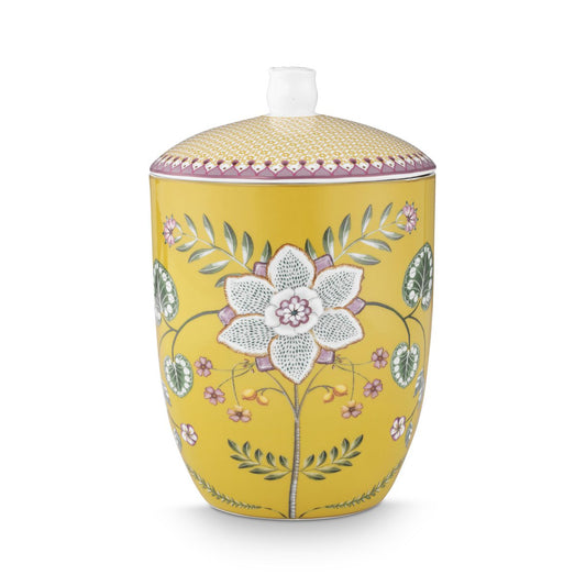 Storage Jar Lily&Lotus Yellow 1.5ltr