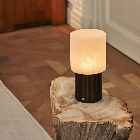 Ingmar Dunkelbraune wiederaufladbare Tischlampe