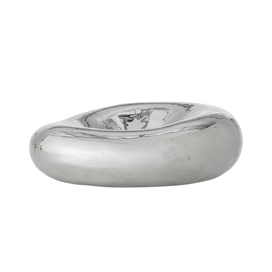 Bloomingville Shine Schale, Silber, Steingut