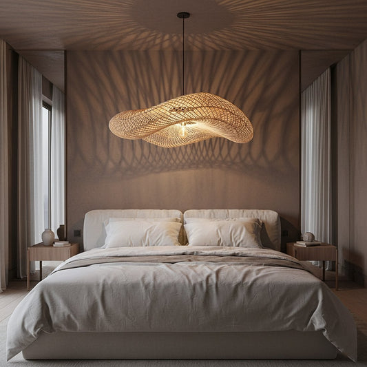 Wellenlampe natur XL