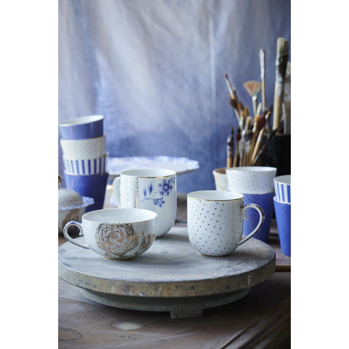 2er Set PIP Studio Tassen Large Royal White