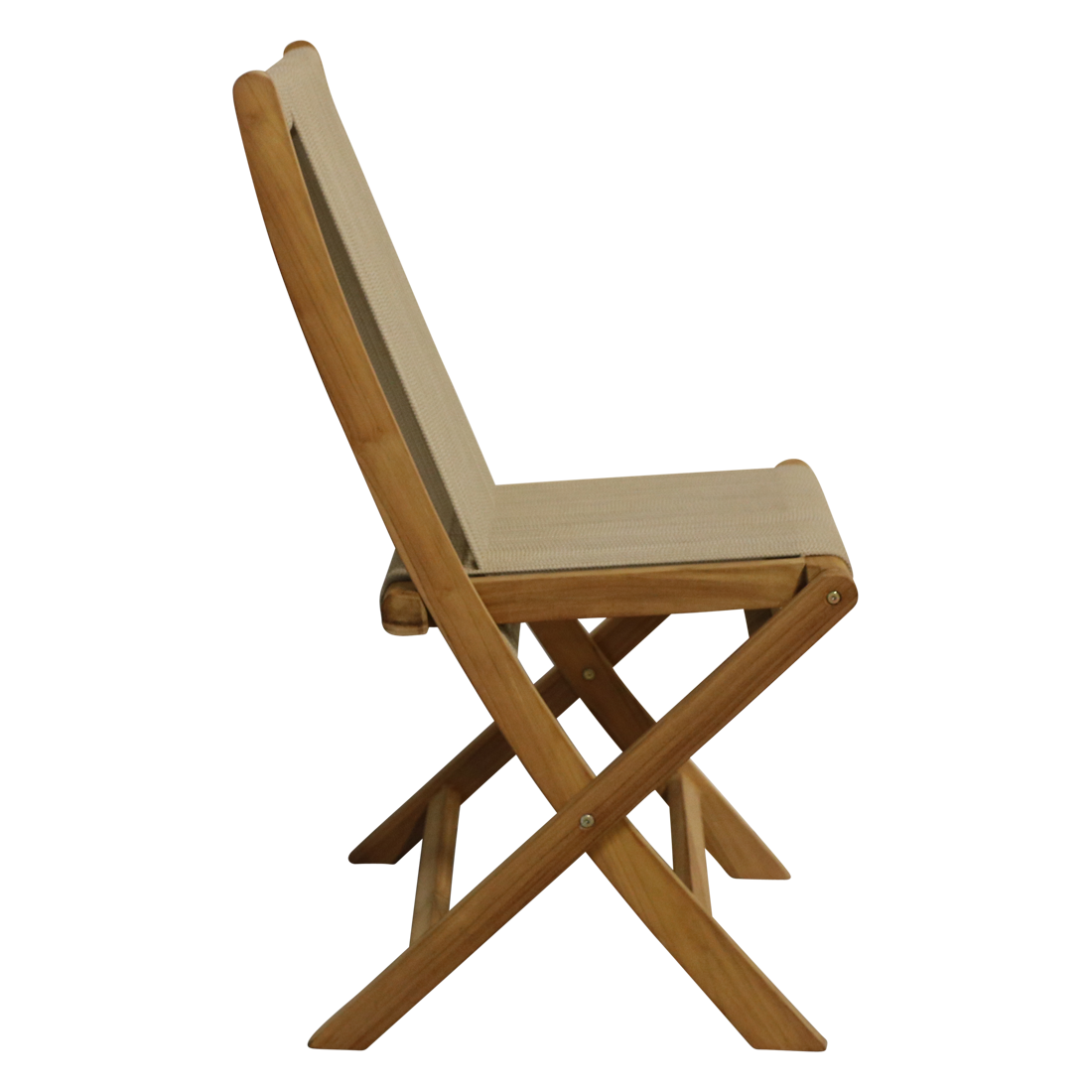 Seilklappgartenstuhl beige