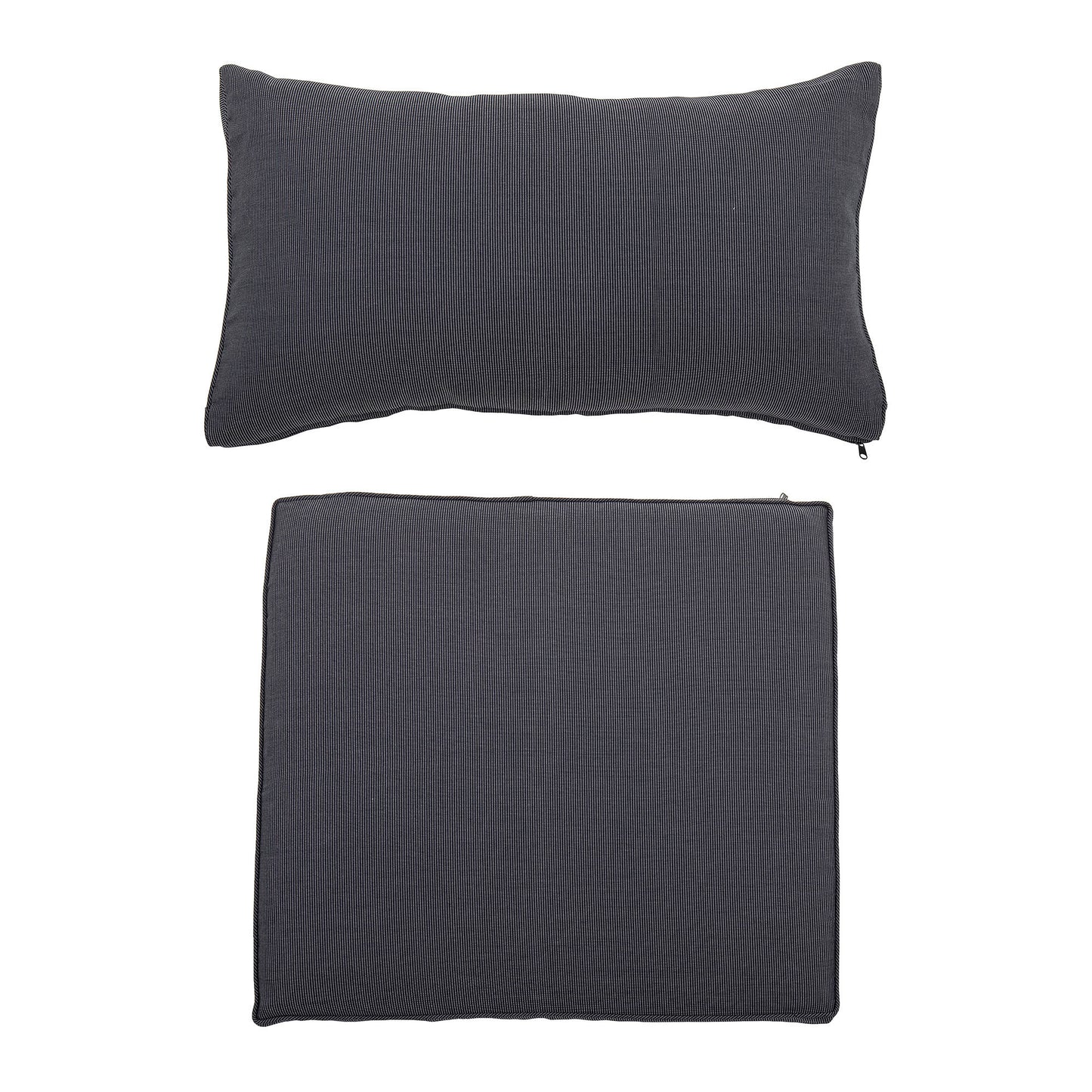 Bloomingville Mundo Kissenbezug (Keine Füllung), Grau, Polyester
