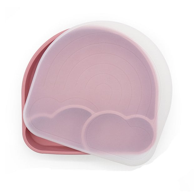 Teller – Dusty Pink Rainbow (mit Deckel)