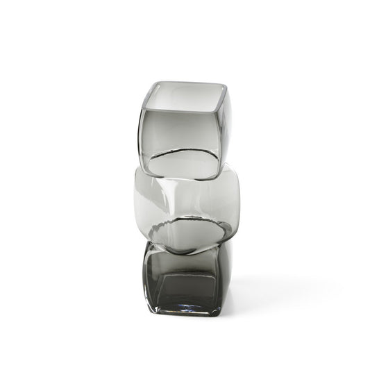 The Cubes Vase - Dunkelgrau - M