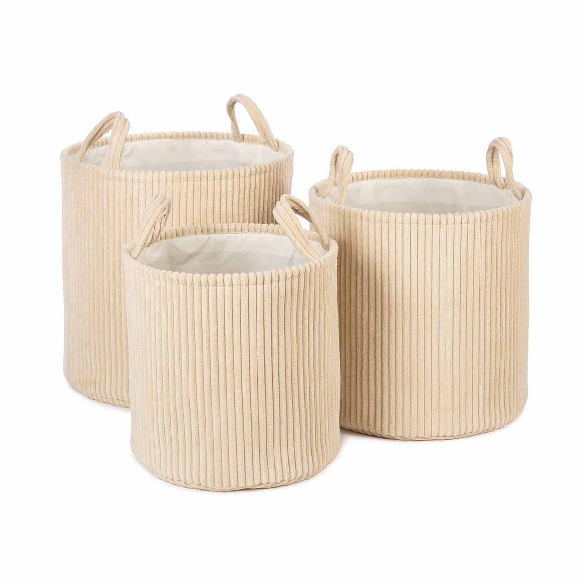 Ebby, Korb weiß 3er Set