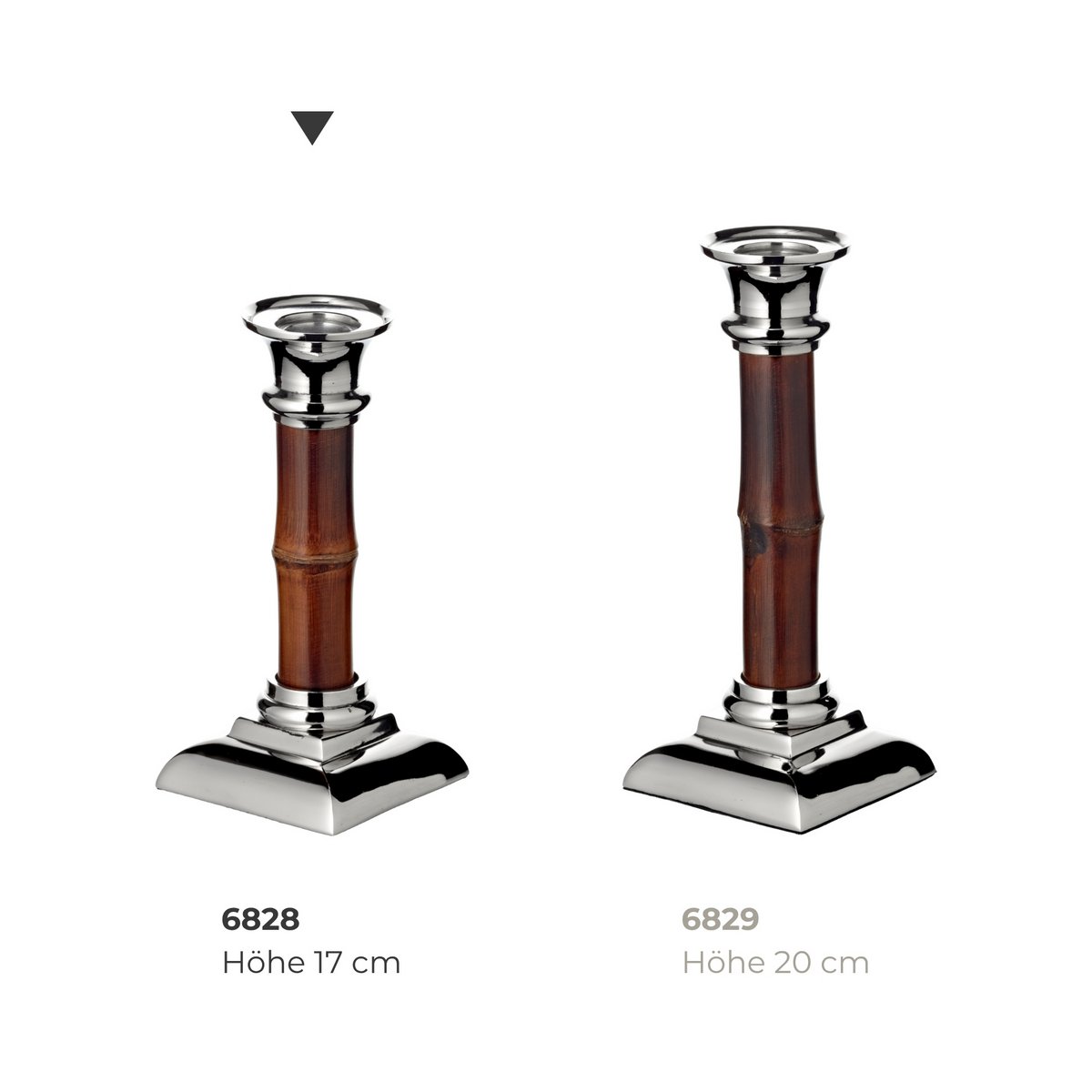 Leuchter Holm Bambus H 17 cm