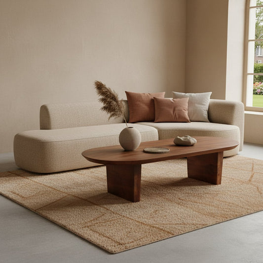 Bullnose Couchtisch braun