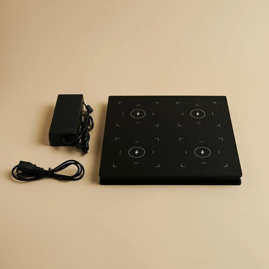 Kombi-Set Profi | 4 x wiederaufladbare Tischlampen mit Ladestation