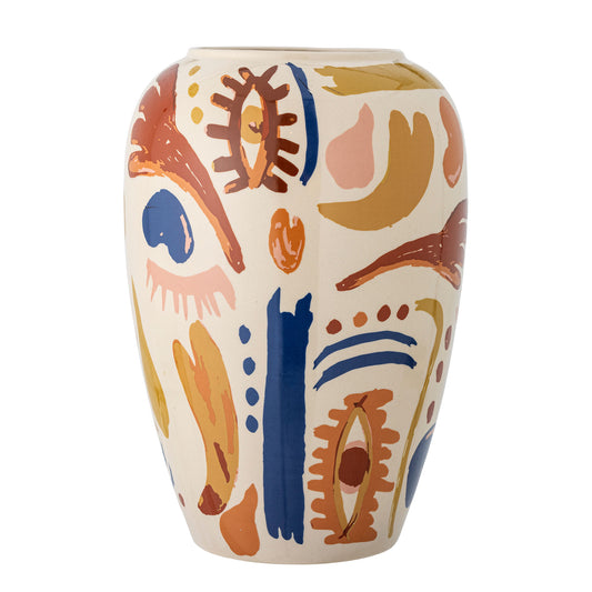 Bloomingville Horus Vase, Bunt, Steingut