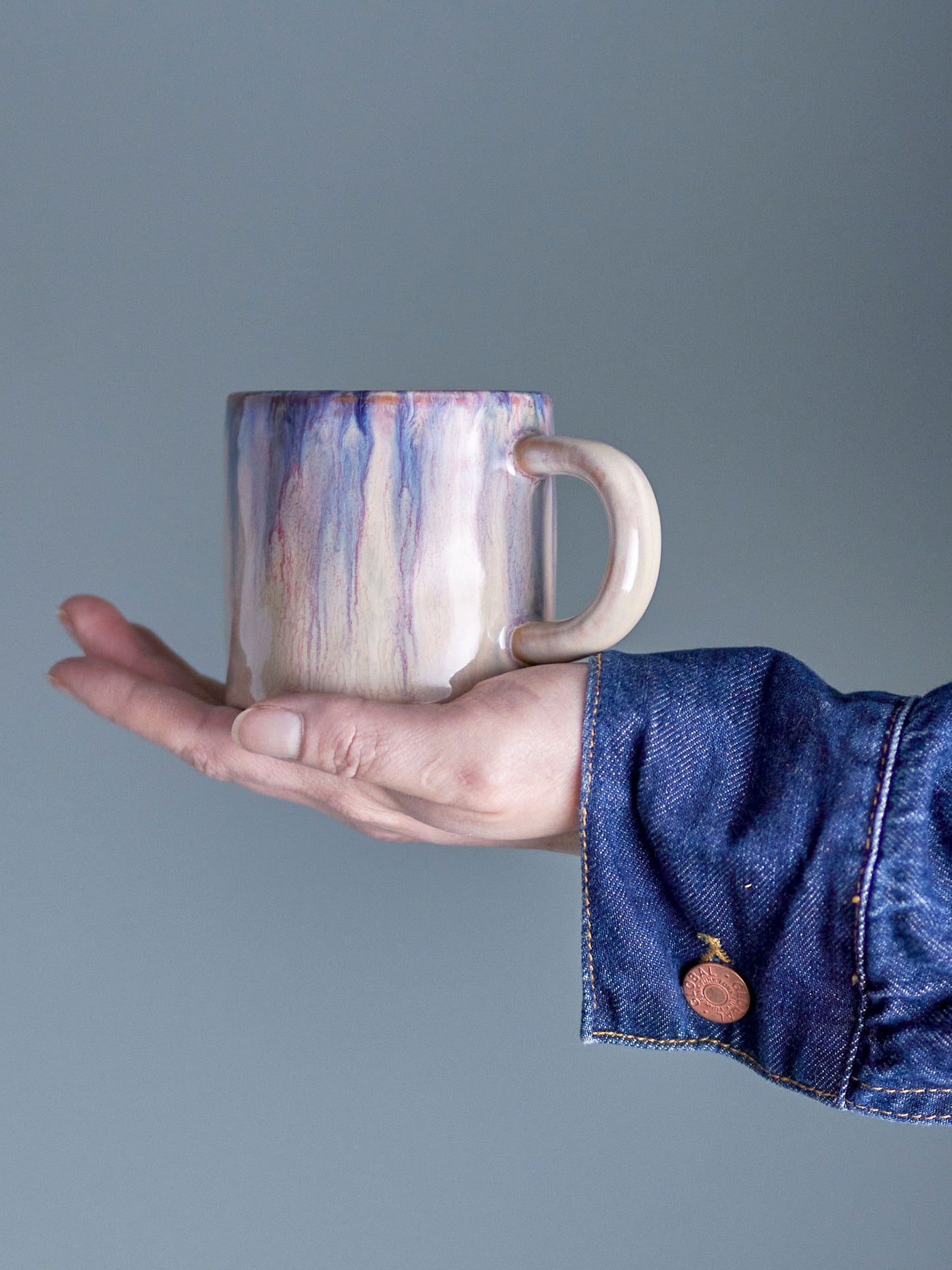 Bloomingville Amalia Tasse, Blue, Steingut
