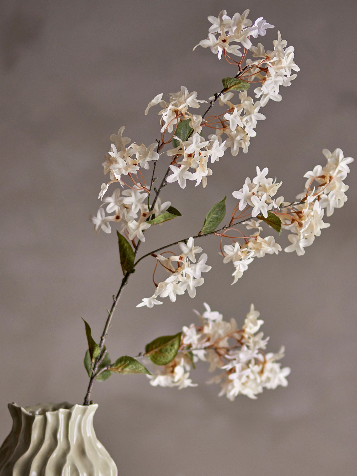Bloomingville Myrtle Stiel, Weiß, Künstliche Blumen