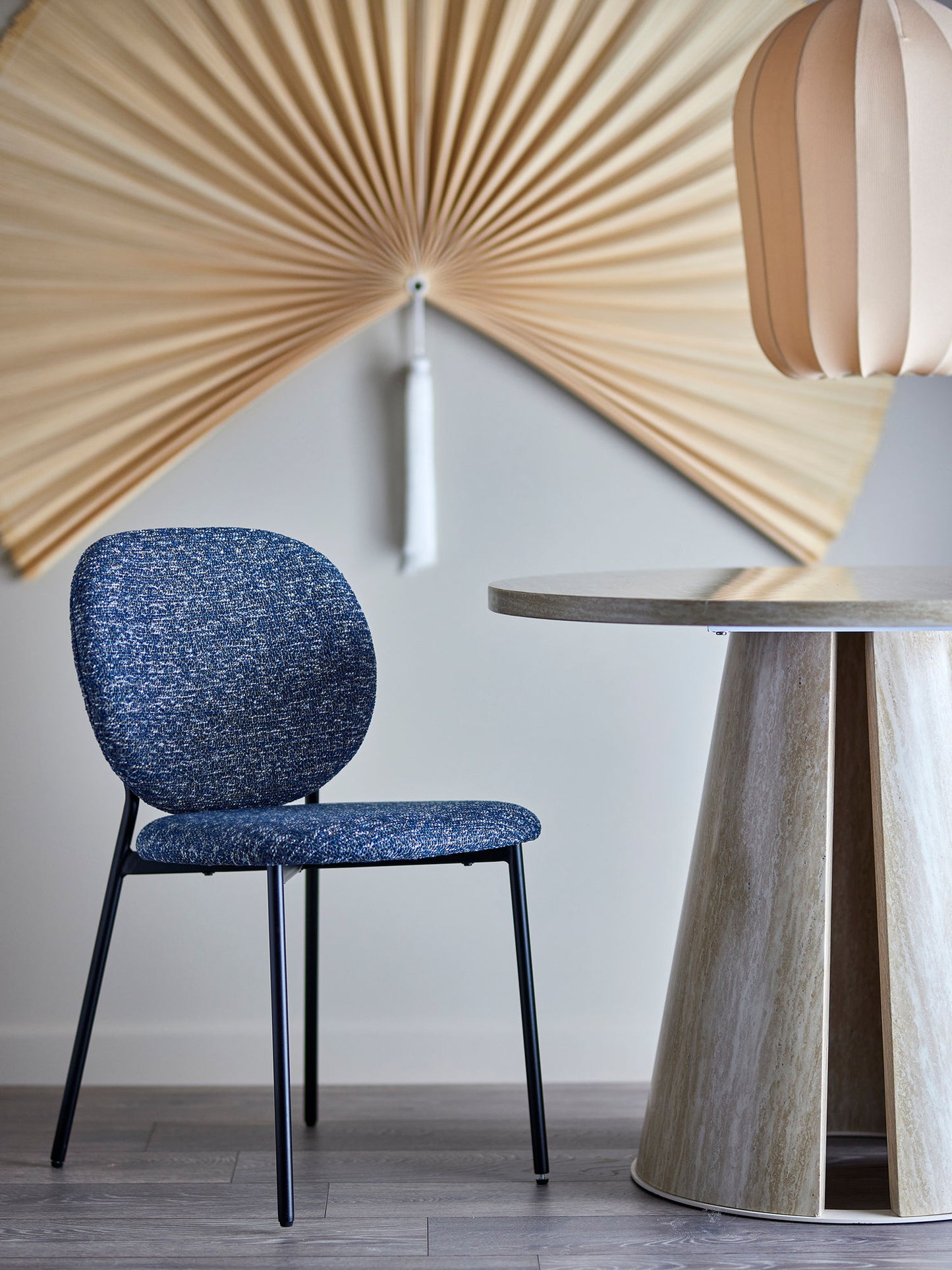 Bloomingville Percey Esszimmerstuhl, Blau, FSC®100% Plywood