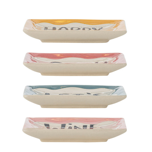 Bloomingville Soline Teller, Bunt, Steingut