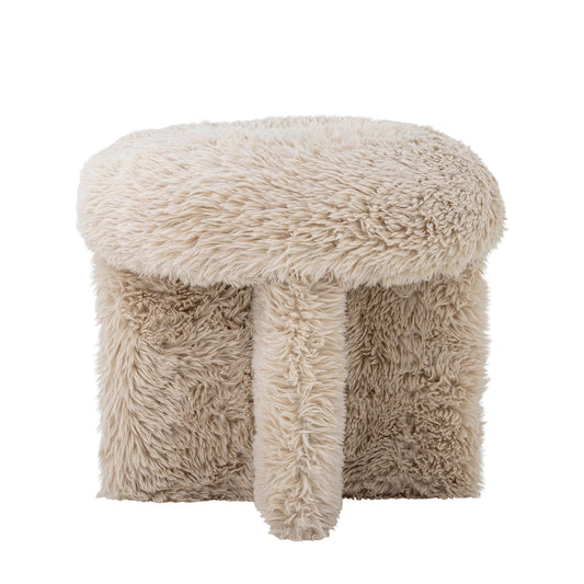 Bloomingville Frikka Pouf, Natur, Polyester