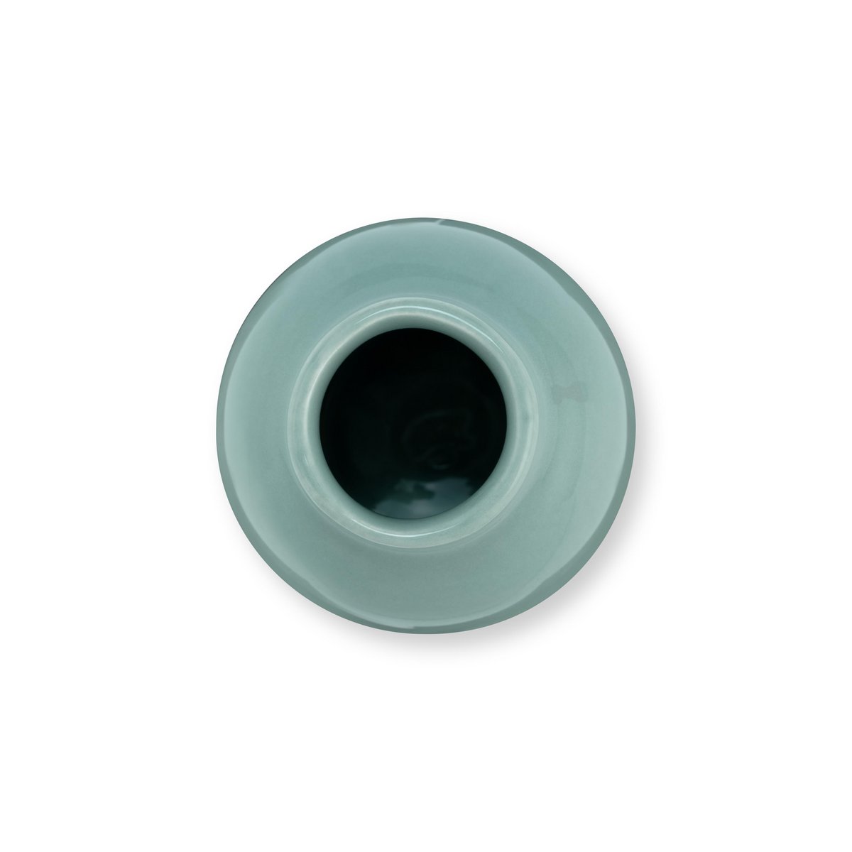 Set of Vases Ceramic Light Blue-Yellow Small