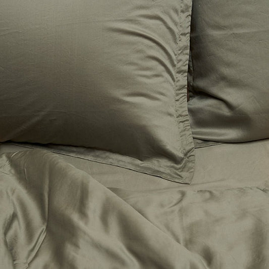Tencel ™ Twill Kissenbezug olivgrün