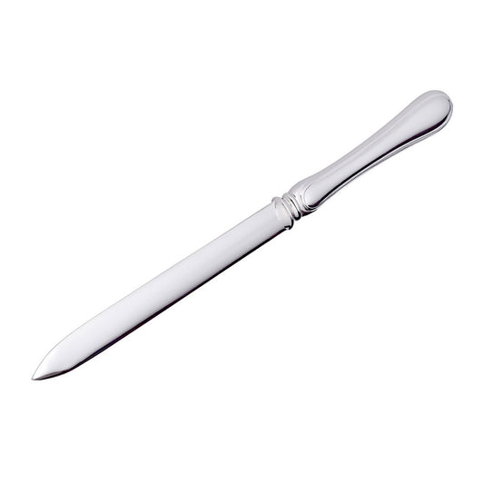 EDZARD Brieföffner Briefmesser Faden, edel versilbert, Länge 19 cm