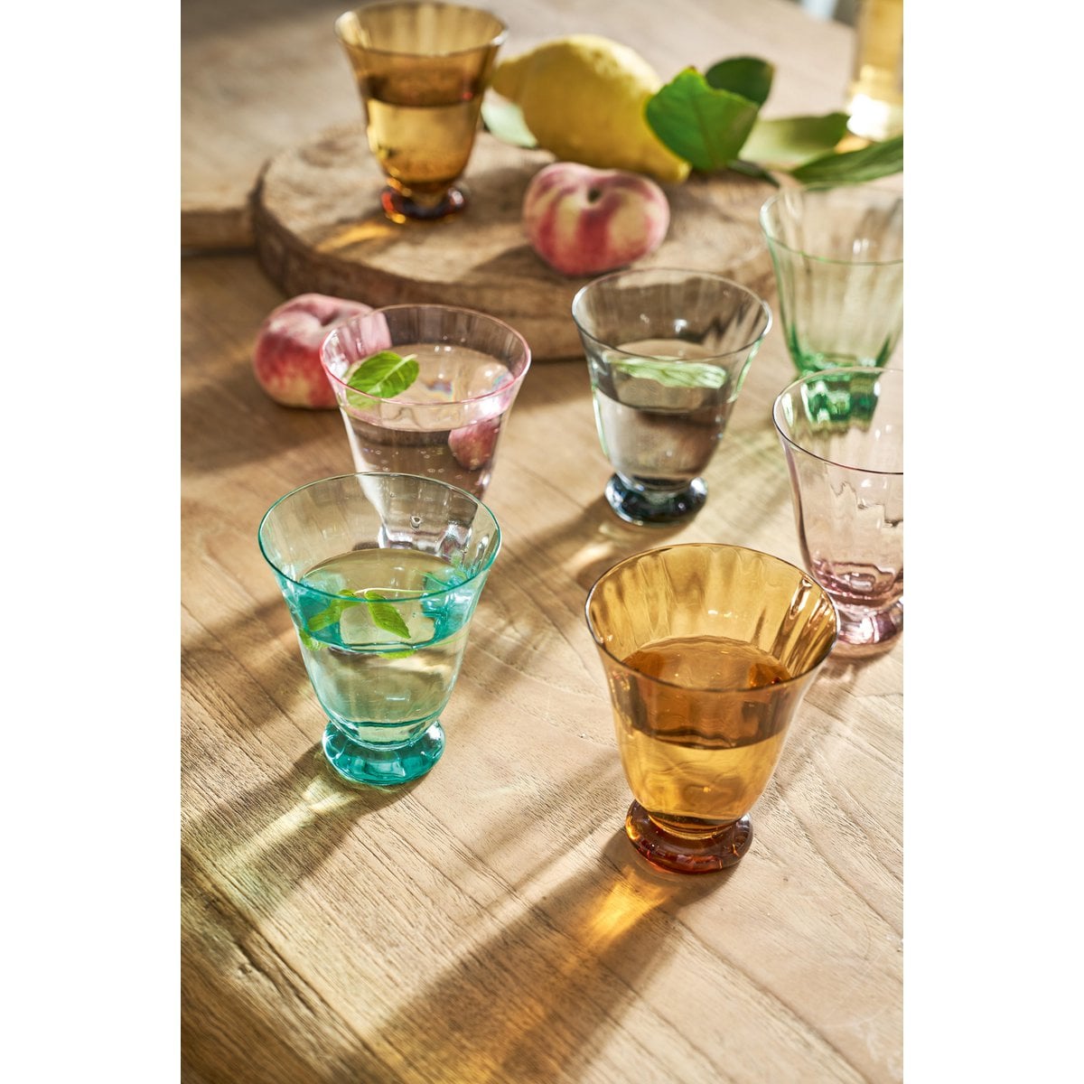 Water Glass Tulip Dark Blue