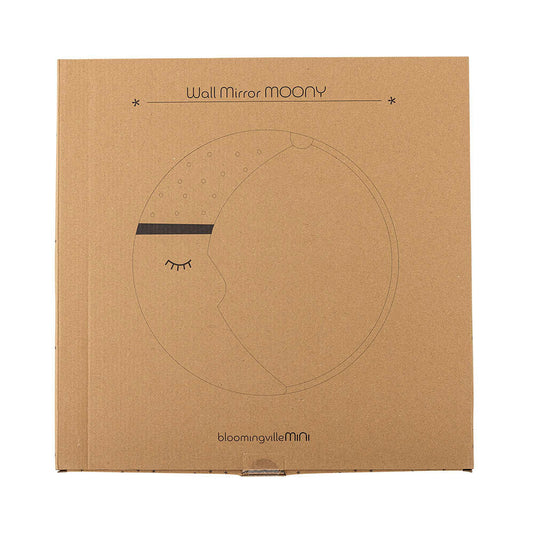 Bloomingville MINI Moony Wand-Spiegel, Bunt, FSC®100% Plywood